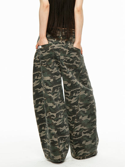 Camo Blade - Cut Cargo Pants - paper.bruise